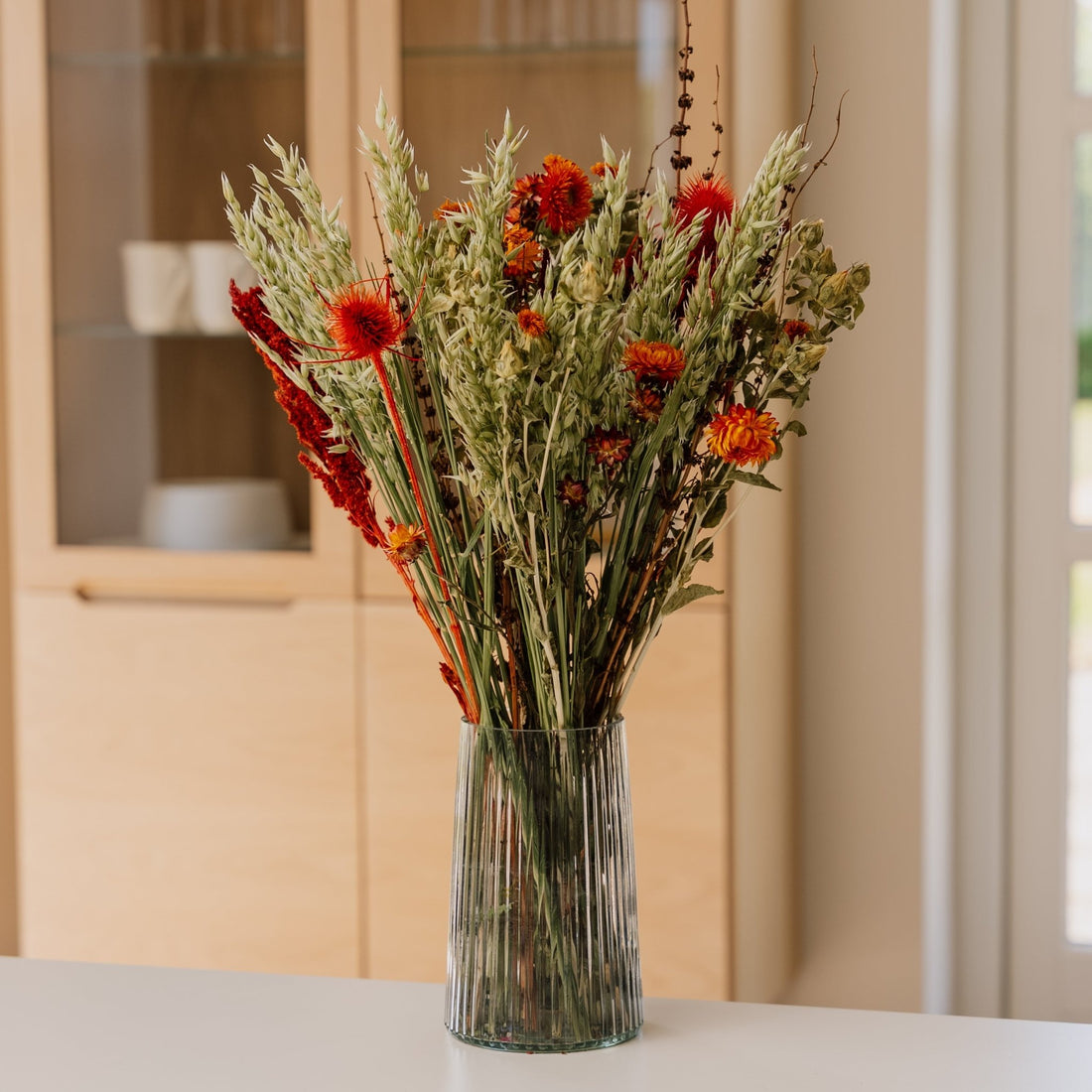 Kuivakukkakimppu, Kuutamo, H: 55 cm