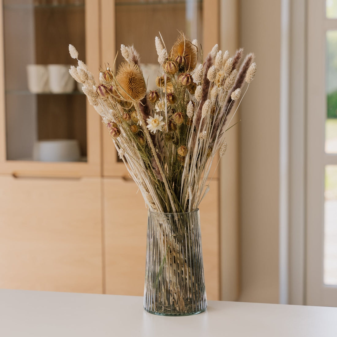 Kuivakukkakimppu, riipus, H: 55 cm