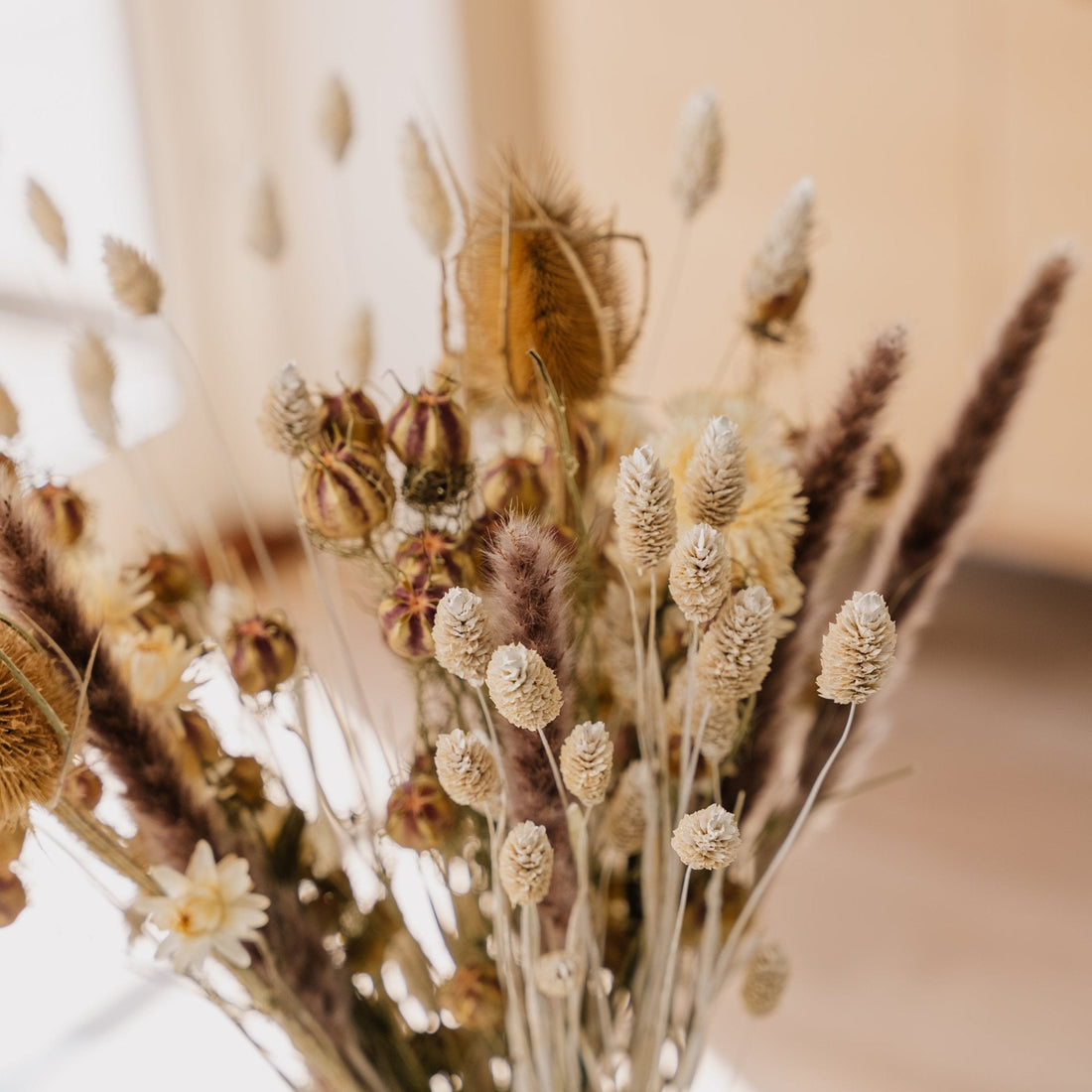Kuivakukkakimppu, riipus, H: 55 cm