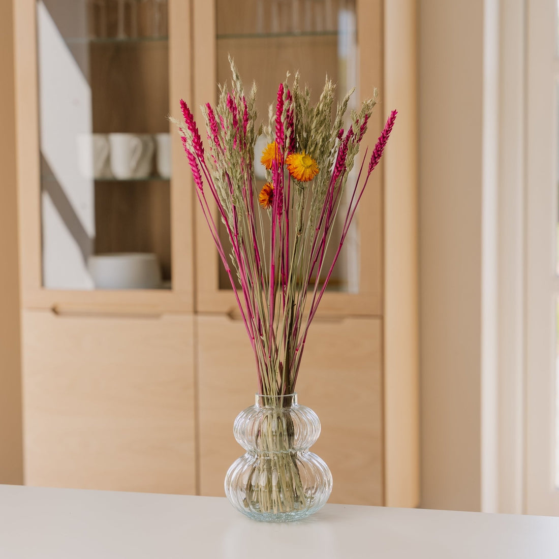 Kuivakukkakimppu, Vivahteet, H: 55 cm