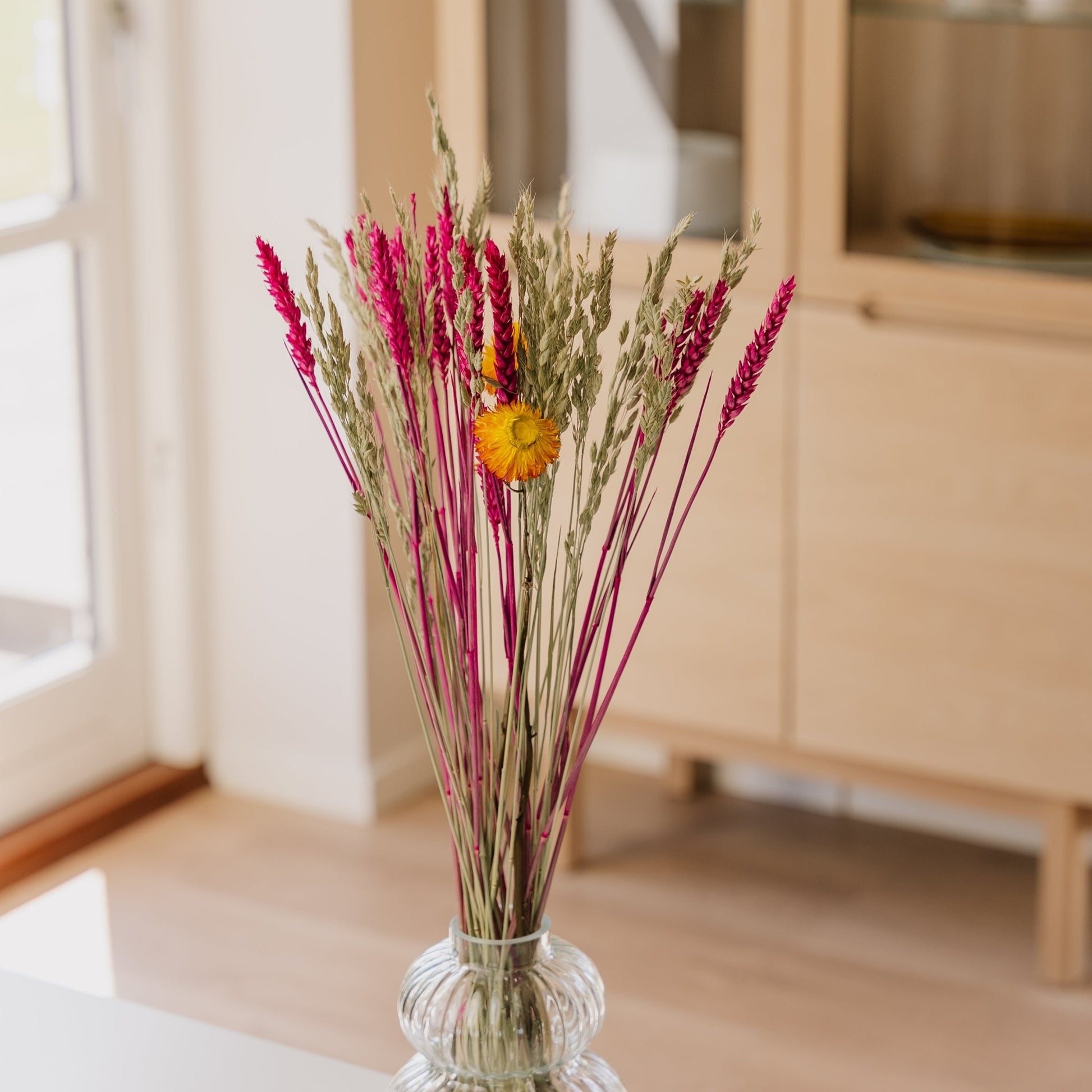 Kuivakukkakimppu, Vivahteet, H: 55 cm