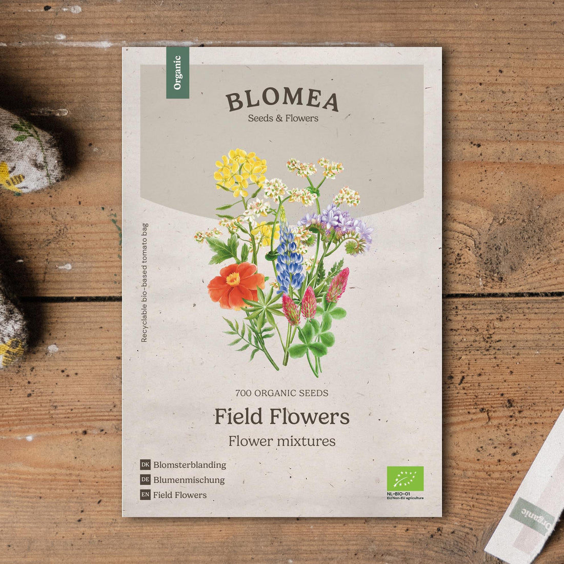 Kukkaseoksen 'Mix' - 700 luomusiementä