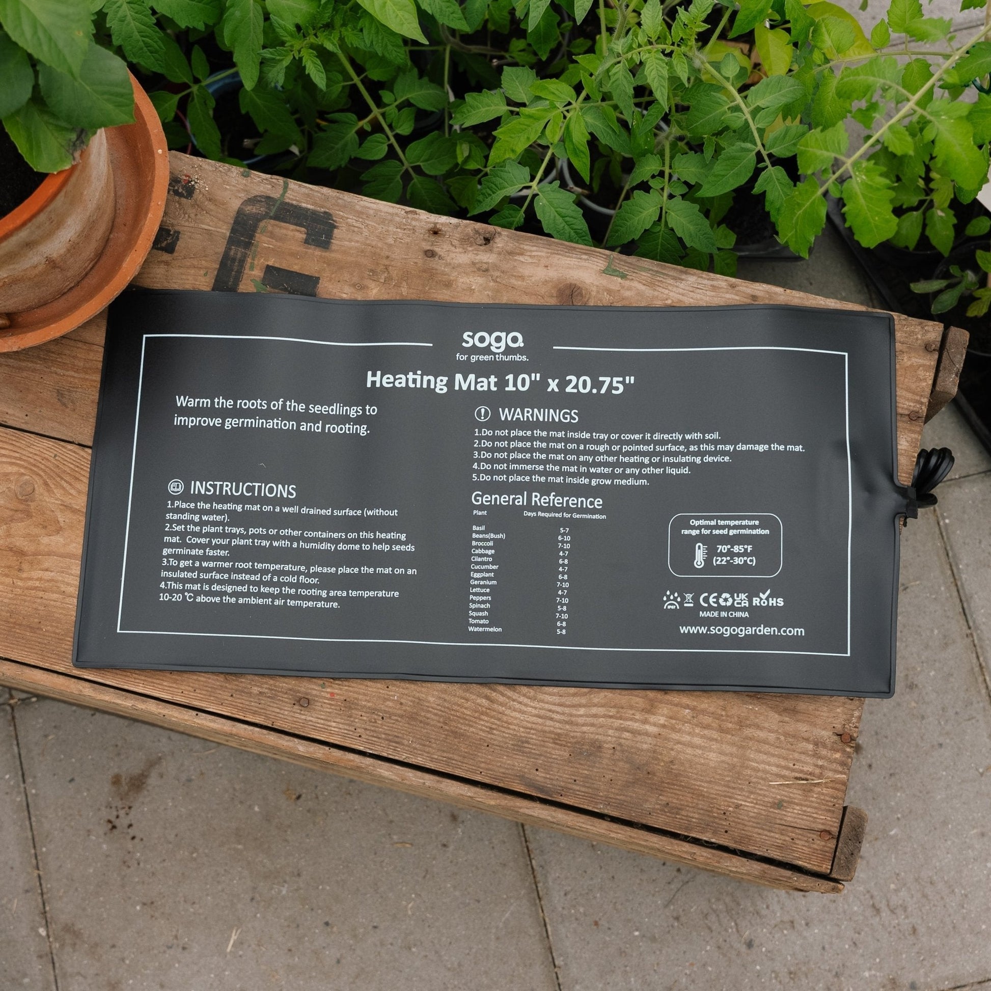 Lämpölevy itämisen edistämiseen, 21 W