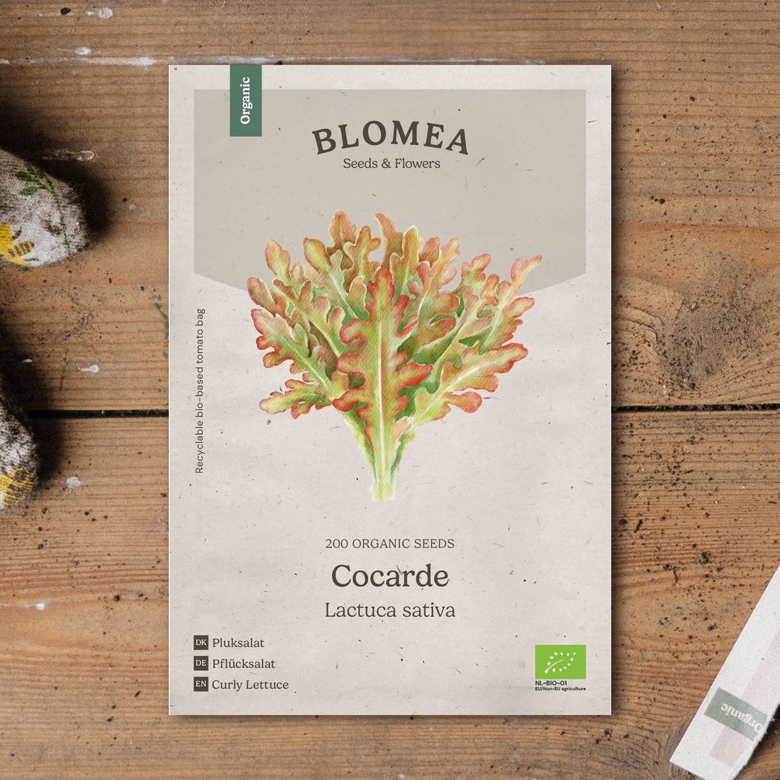 Lehtisalaatin siemenet 'Cocarde' - 200 luomusiementä