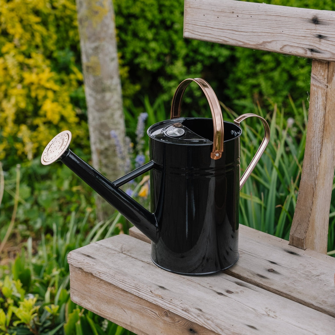 Metallinen kastelukannu, 4,5 l, musta