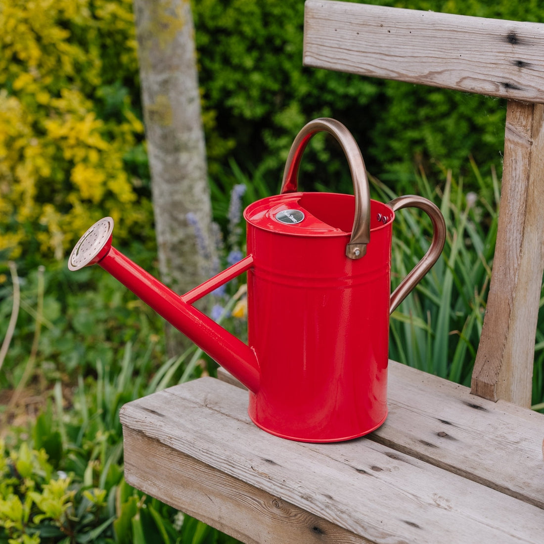 Metallinen kastelukannu, 4,5 l, tulipunainen