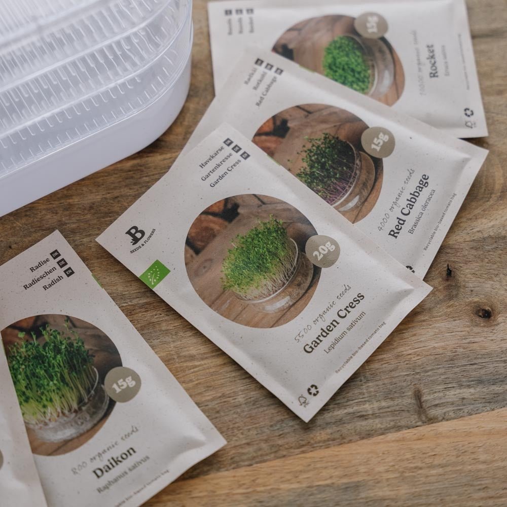Microgreensaloituspakkaus ja ittorni