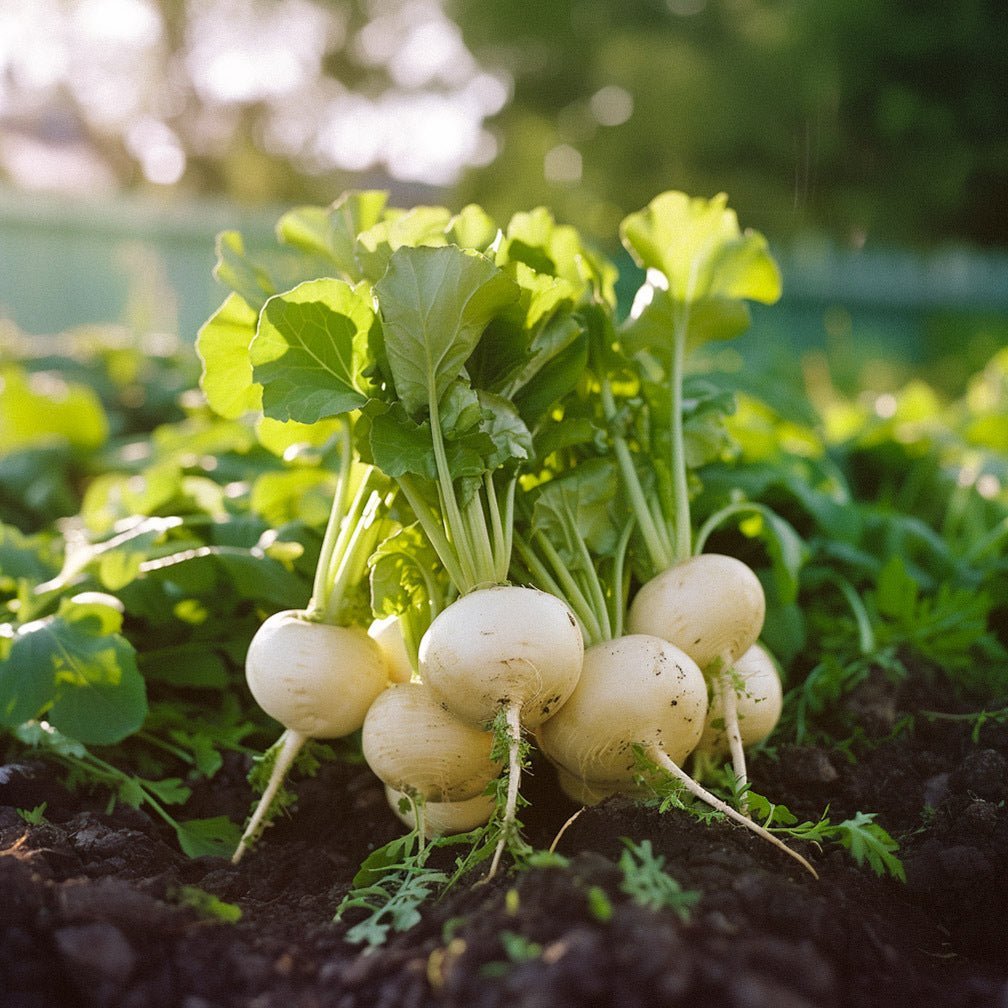 Nauriin siemenet 'Platte Witte Mei' - 150 luomusiementä