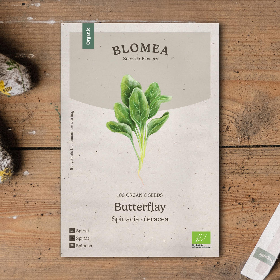 Pinaatin siemenet 'Butterflay' - 100 luomusiementä