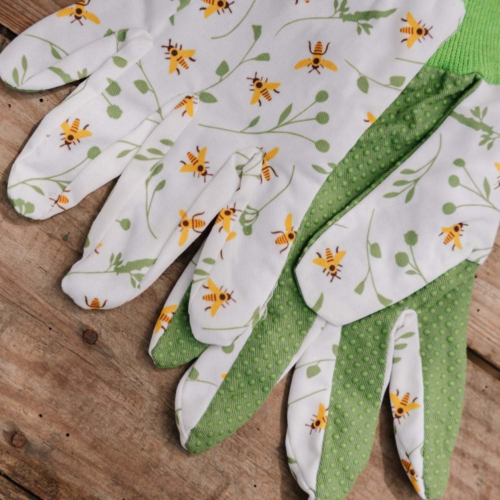 Puutarhakäsineet, mehiläiskuvio