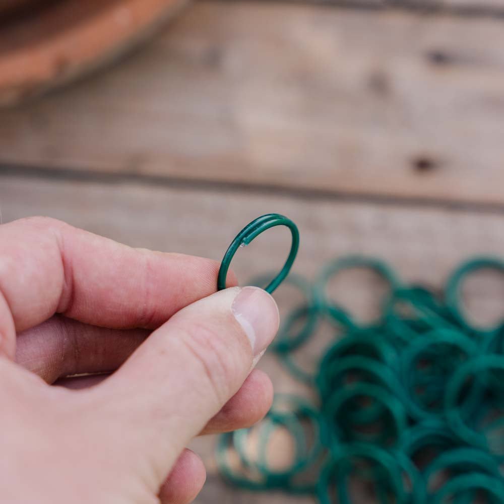 PVC - päällysteiset kasviringit, 3 kpl