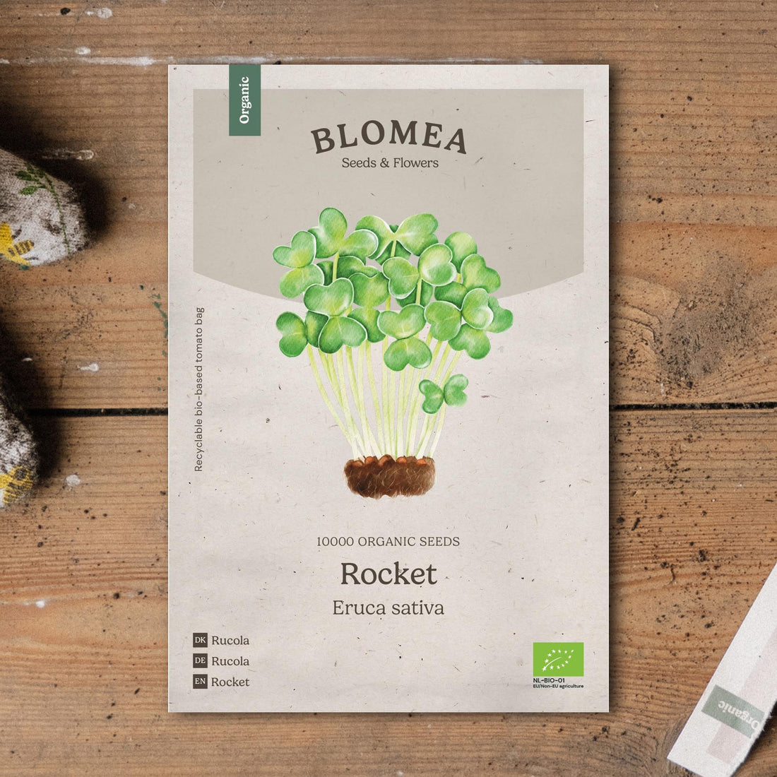 Rucolan mikrovihreiden siemenet - 10 000 luomusiementä