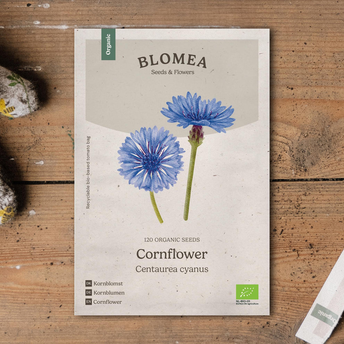Ruiskaunokinsiemenet 'Cornflower' - 120 luomusiementä