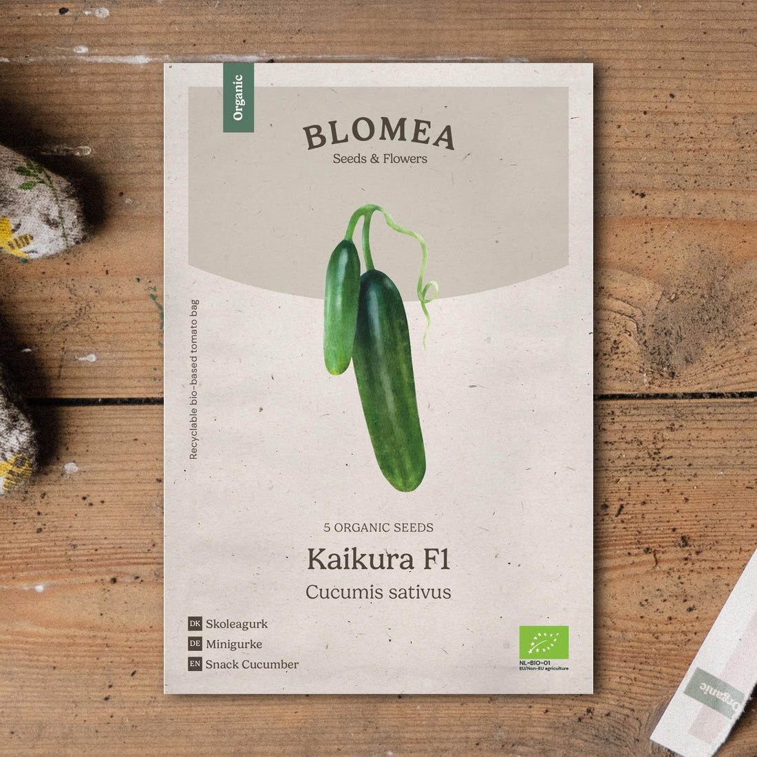 Salaattikurkku 'Kaikura F1' - 5 luomusiementä