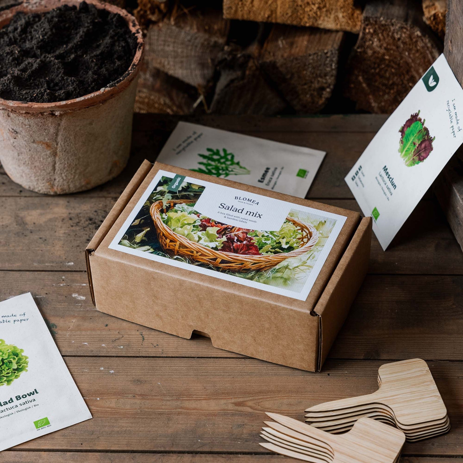 Salaattilaatiikko - 12 pussia luomusiementä