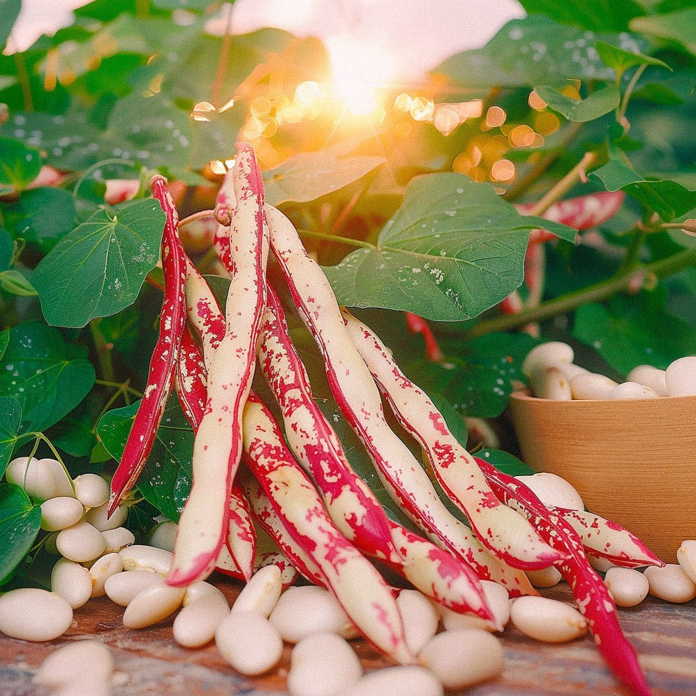 Salkopapujen siemenet 'Stokkievitsboon' - 8 luomusiementä