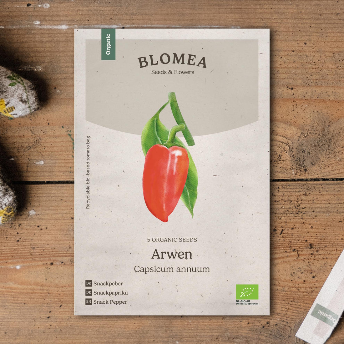 Snack - paprikan siemenet 'Arwen' - 5 luomusiementä