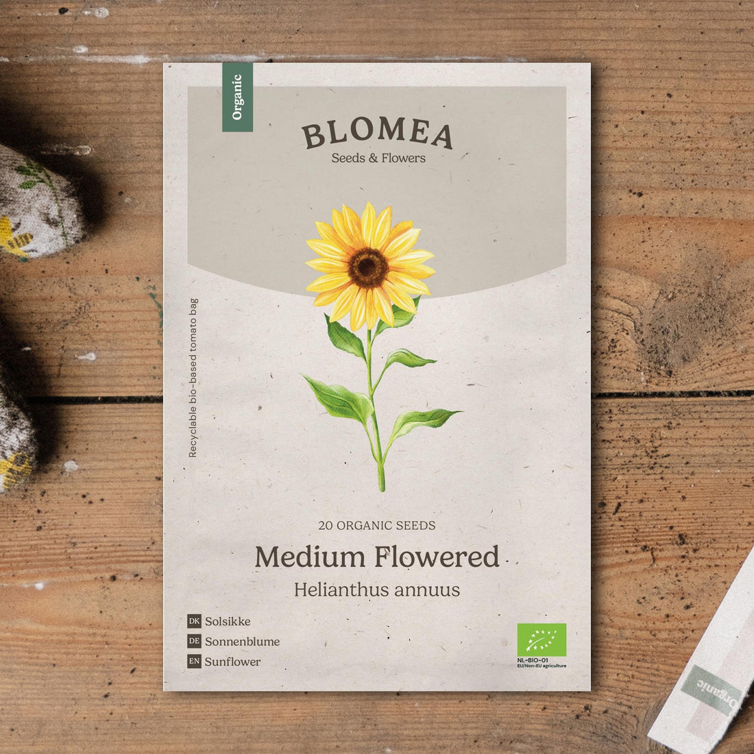 Auringonkukan siemenet 'Medium Flowered' - 20 luomusiementä