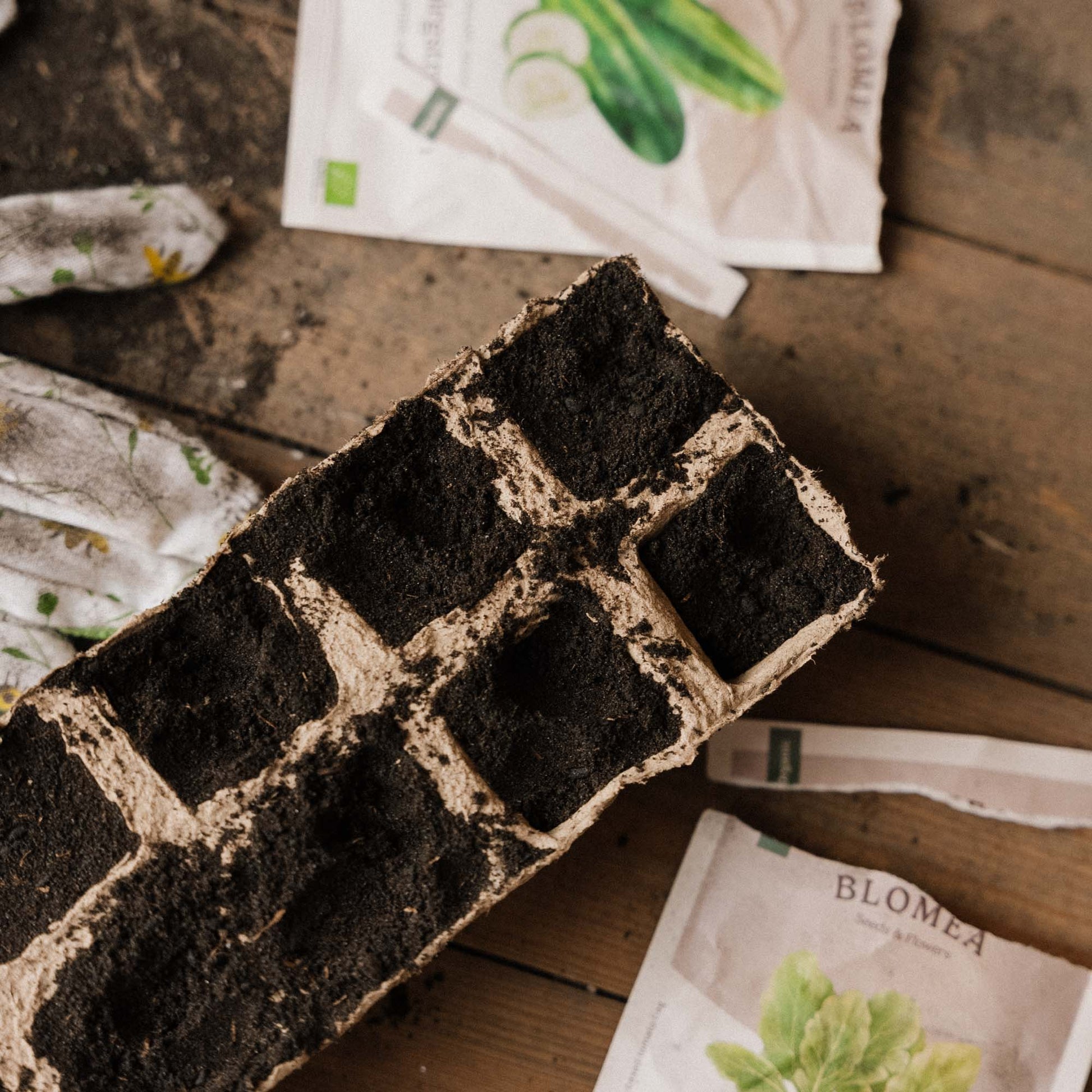 Suuri biohajoava siemenalusta, 4 kpl