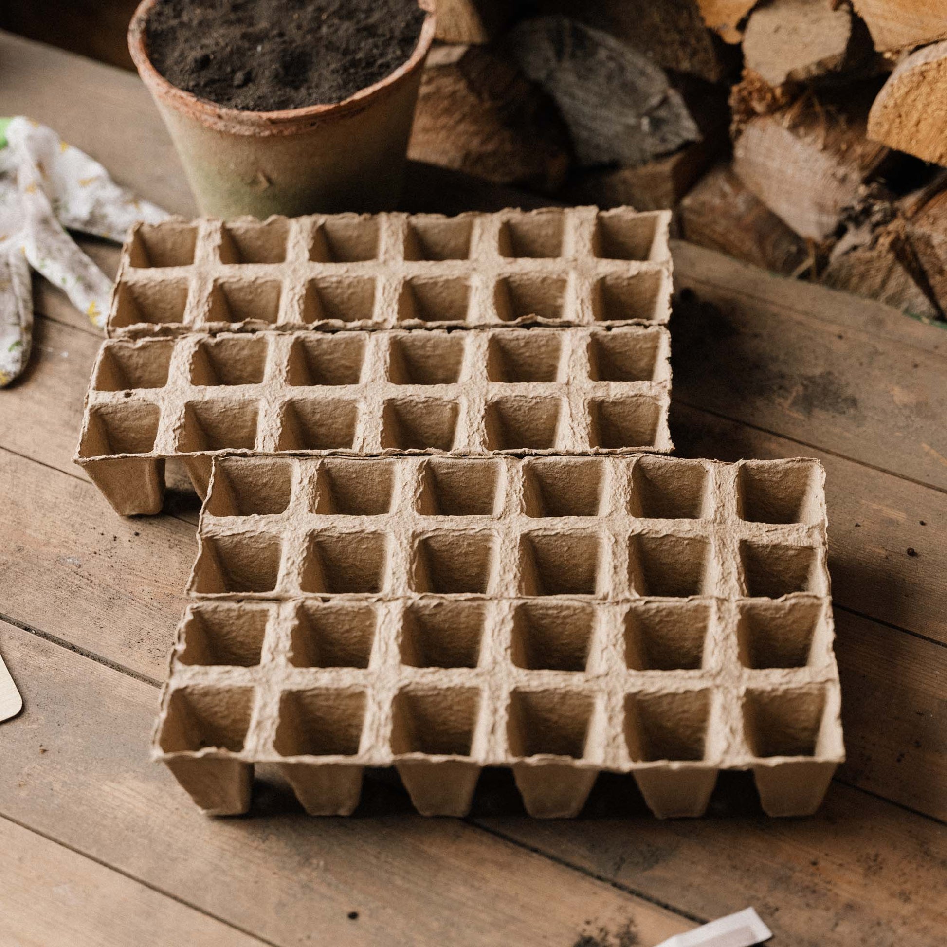 Suuri biohajoava siemenalusta, 4 kpl