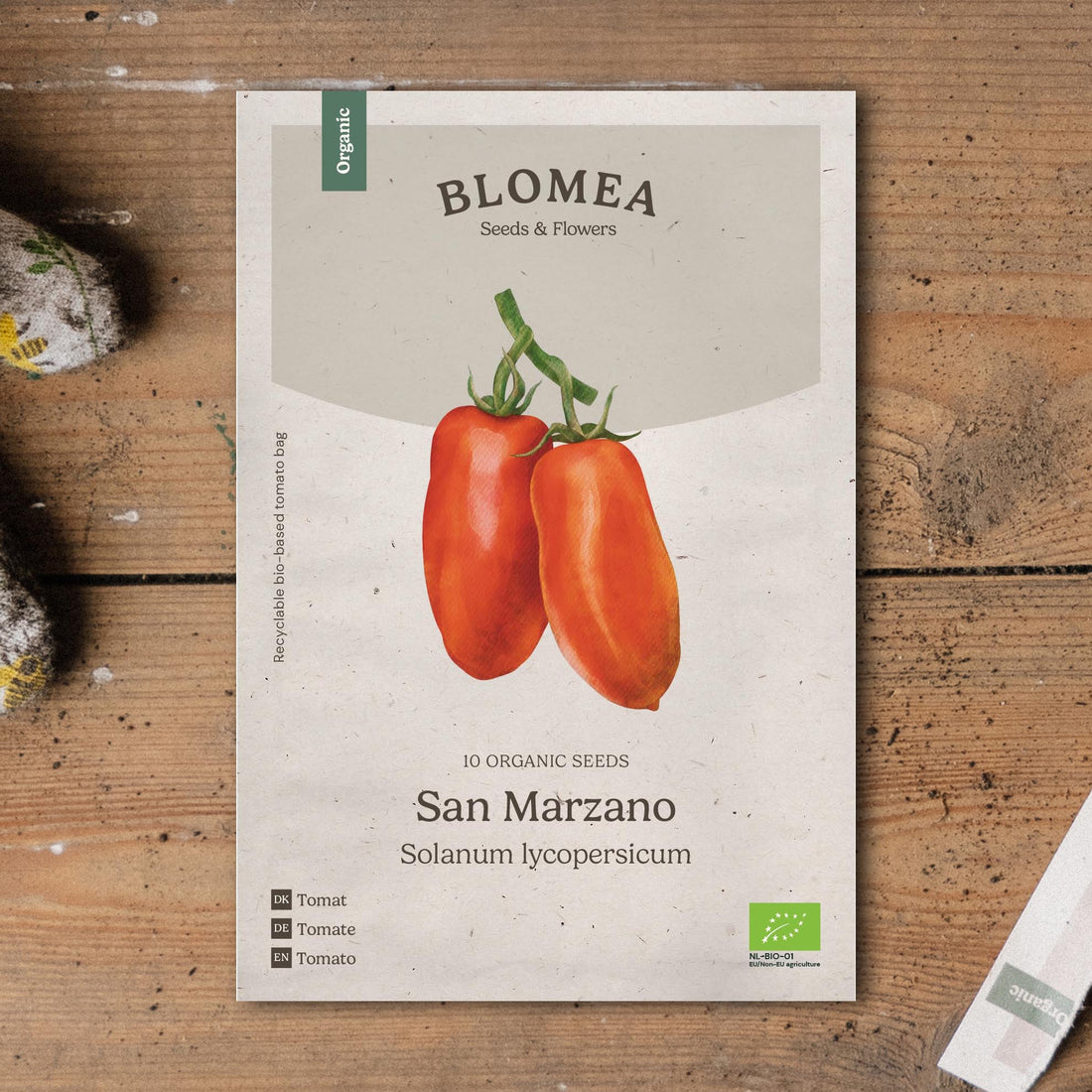 Tomaatin siemenet 'San Marzano' - 10 luomusiementä