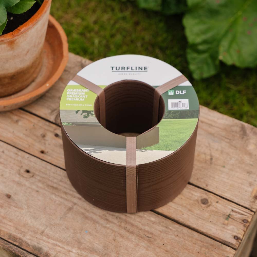 Turfline Premium - nurmikon reunus, ruskea, 8 m / 12,5 cm / 3 mm