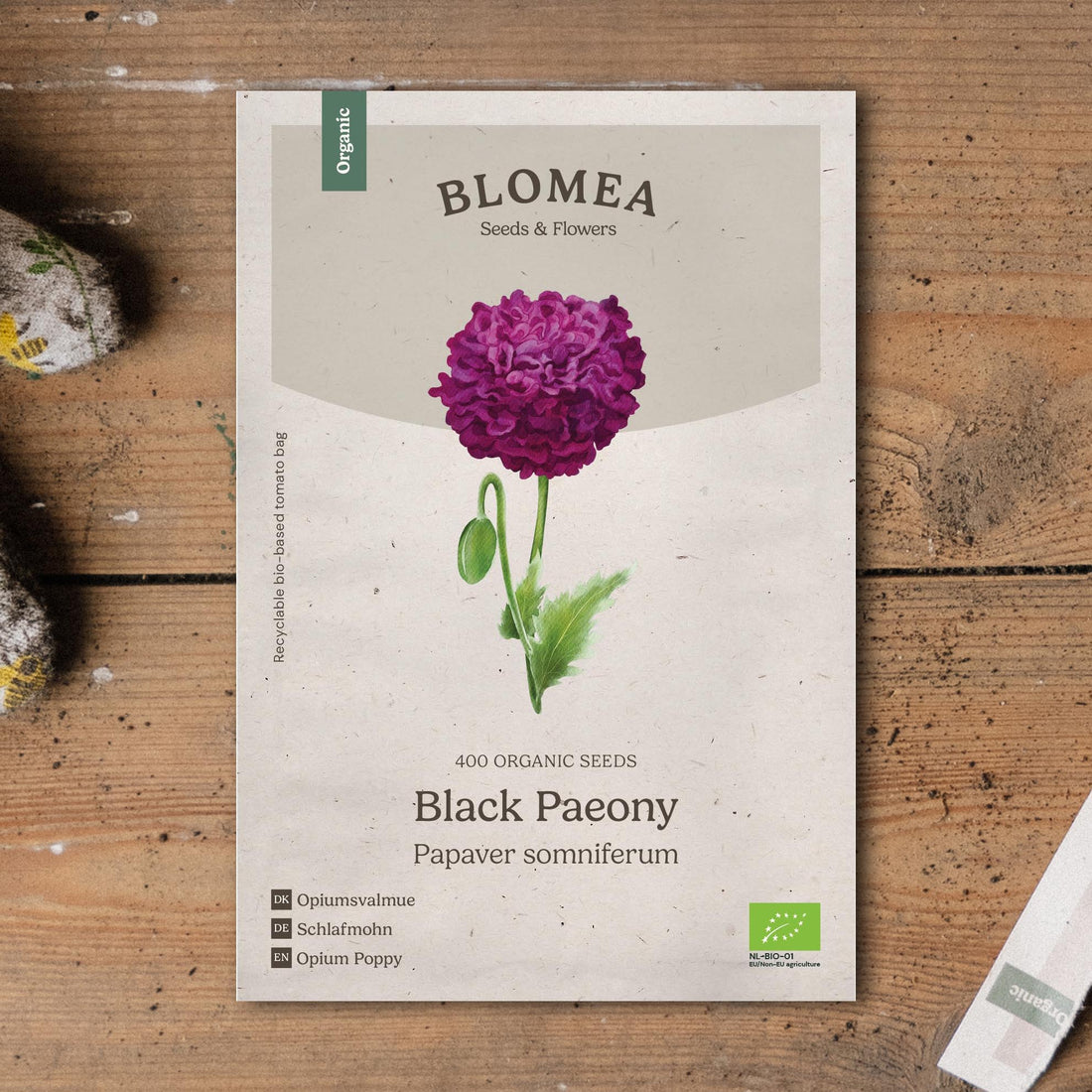 Unikon siemenet 'Black Paeony' - 400 luomusiementä